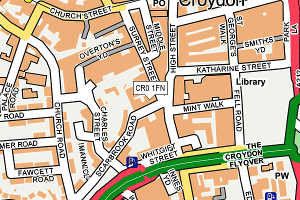 CR0 1FN map - OS OpenMap – Local (Ordnance Survey) CR0 1FN map - OS OpenMap – Local (Ordnance Survey)