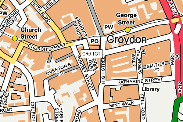 CR0 1GT map - OS OpenMap – Local (Ordnance Survey) CR0 1GT map - OS OpenMap – Local (Ordnance Survey)