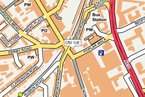 CR0 1UE map - OS OpenMap – Local (Ordnance Survey) CR0 1UE map - OS OpenMap – Local (Ordnance Survey)