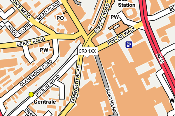 CR0 1XX map - OS OpenMap – Local (Ordnance Survey) CR0 1XX map - OS OpenMap – Local (Ordnance Survey)