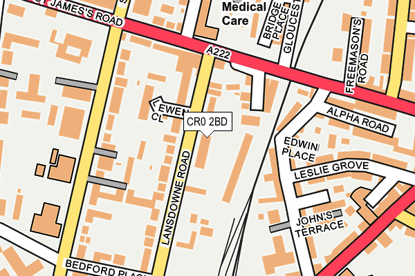 CR0 2BD map - OS OpenMap – Local (Ordnance Survey) CR0 2BD map - OS OpenMap – Local (Ordnance Survey)