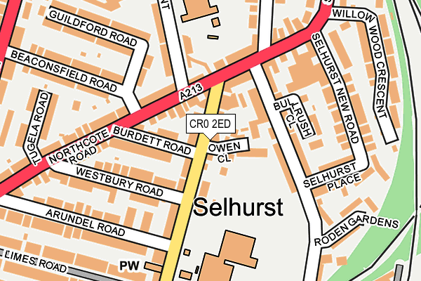 CR0 2ED map - OS OpenMap – Local (Ordnance Survey) CR0 2ED map - OS OpenMap – Local (Ordnance Survey)
