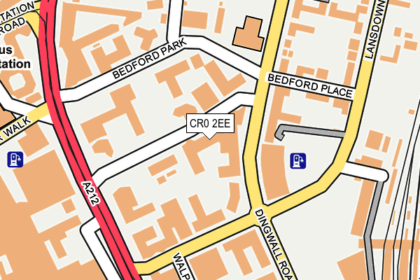 CR0 2EE map - OS OpenMap – Local (Ordnance Survey) CR0 2EE map - OS OpenMap – Local (Ordnance Survey)