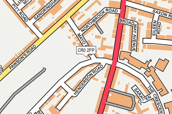 CR0 2FP map - OS OpenMap – Local (Ordnance Survey) CR0 2FP map - OS OpenMap – Local (Ordnance Survey)