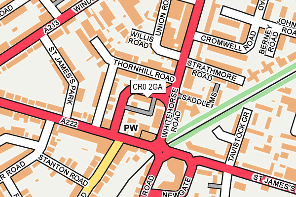 CR0 2GA map - OS OpenMap – Local (Ordnance Survey) CR0 2GA map - OS OpenMap – Local (Ordnance Survey)