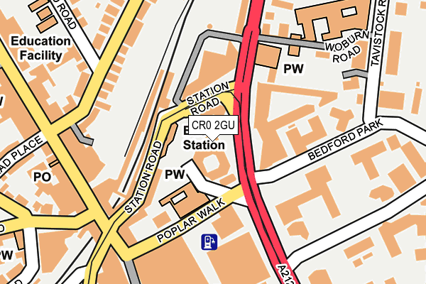 CR0 2GU map - OS OpenMap – Local (Ordnance Survey) CR0 2GU map - OS OpenMap – Local (Ordnance Survey)