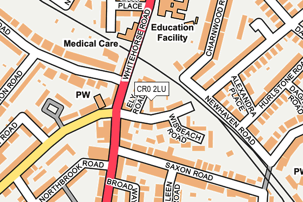 CR0 2LU map - OS OpenMap – Local (Ordnance Survey) CR0 2LU map - OS OpenMap – Local (Ordnance Survey)