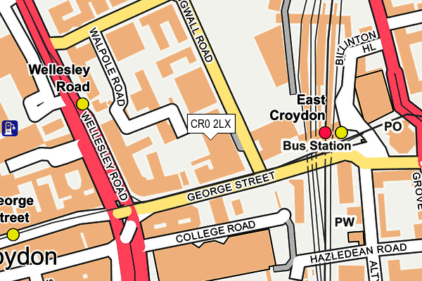 CR0 2LX map - OS OpenMap – Local (Ordnance Survey) CR0 2LX map - OS OpenMap – Local (Ordnance Survey)
