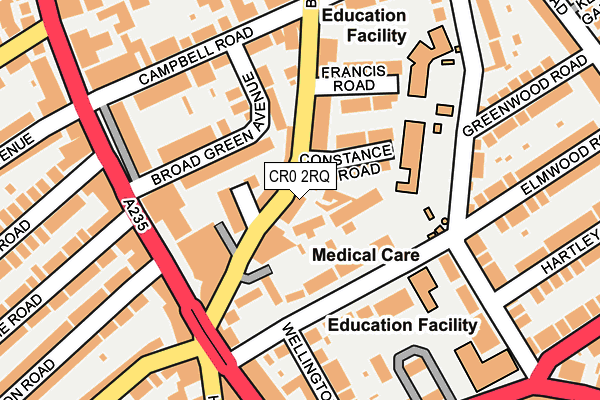CR0 2RQ map - OS OpenMap – Local (Ordnance Survey) CR0 2RQ map - OS OpenMap – Local (Ordnance Survey)