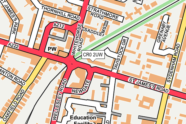 CR0 2UW map - OS OpenMap – Local (Ordnance Survey) CR0 2UW map - OS OpenMap – Local (Ordnance Survey)