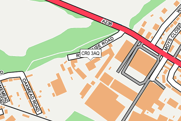 CR0 3AQ map - OS OpenMap – Local (Ordnance Survey) CR0 3AQ map - OS OpenMap – Local (Ordnance Survey)