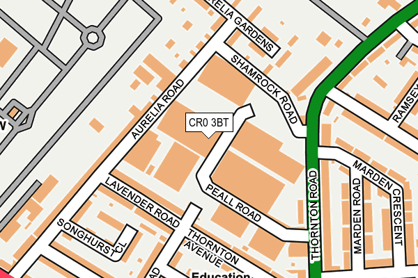 CR0 3BT map - OS OpenMap – Local (Ordnance Survey) CR0 3BT map - OS OpenMap – Local (Ordnance Survey)