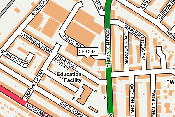 CR0 3BX map - OS OpenMap – Local (Ordnance Survey) CR0 3BX map - OS OpenMap – Local (Ordnance Survey)