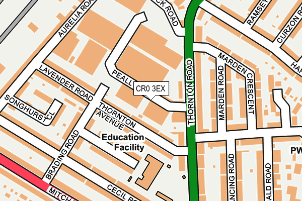 CR0 3EX map - OS OpenMap – Local (Ordnance Survey) CR0 3EX map - OS OpenMap – Local (Ordnance Survey)