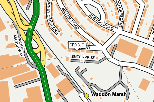 CR0 3JQ map - OS OpenMap – Local (Ordnance Survey) CR0 3JQ map - OS OpenMap – Local (Ordnance Survey)