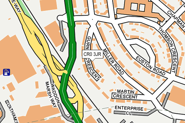 CR0 3JR map - OS OpenMap – Local (Ordnance Survey) CR0 3JR map - OS OpenMap – Local (Ordnance Survey)