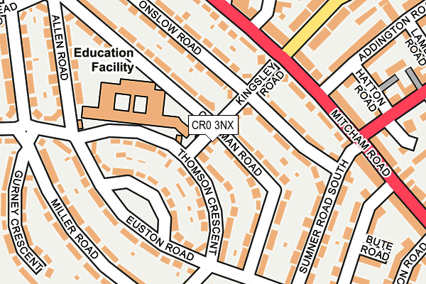 CR0 3NX map - OS OpenMap – Local (Ordnance Survey) CR0 3NX map - OS OpenMap – Local (Ordnance Survey)