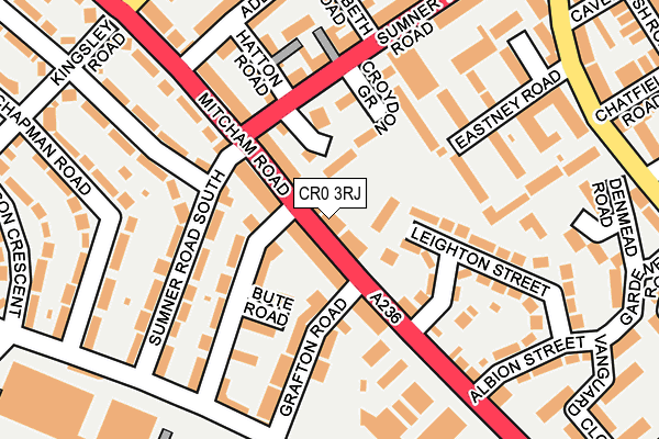 CR0 3RJ map - OS OpenMap – Local (Ordnance Survey) CR0 3RJ map - OS OpenMap – Local (Ordnance Survey)