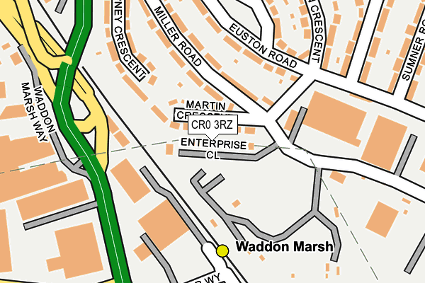 CR0 3RZ map - OS OpenMap – Local (Ordnance Survey) CR0 3RZ map - OS OpenMap – Local (Ordnance Survey)