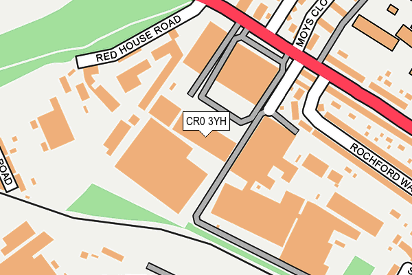 CR0 3YH map - OS OpenMap – Local (Ordnance Survey) CR0 3YH map - OS OpenMap – Local (Ordnance Survey)