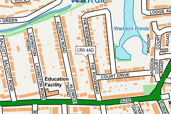CR0 4AD map - OS OpenMap – Local (Ordnance Survey) CR0 4AD map - OS OpenMap – Local (Ordnance Survey)