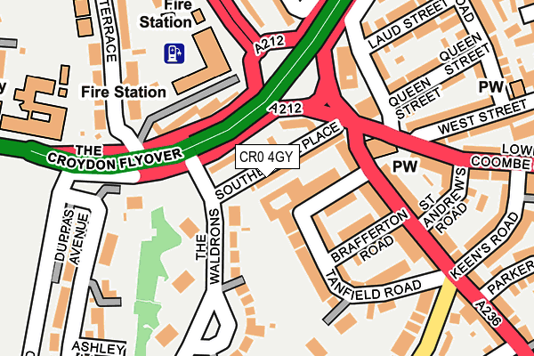 CR0 4GY map - OS OpenMap – Local (Ordnance Survey) CR0 4GY map - OS OpenMap – Local (Ordnance Survey)