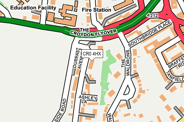 CR0 4HX map - OS OpenMap – Local (Ordnance Survey) CR0 4HX map - OS OpenMap – Local (Ordnance Survey)