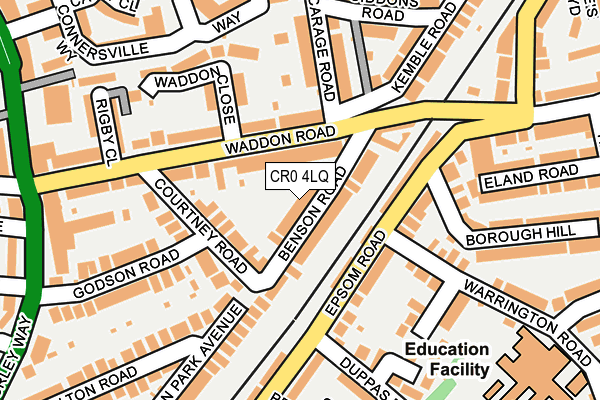 CR0 4LQ map - OS OpenMap – Local (Ordnance Survey) CR0 4LQ map - OS OpenMap – Local (Ordnance Survey)