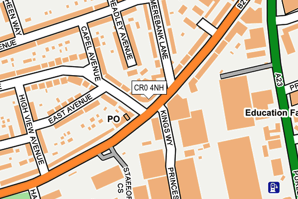 CR0 4NH map - OS OpenMap – Local (Ordnance Survey)