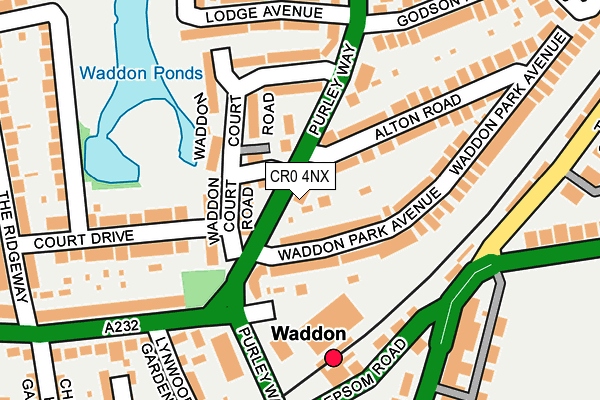 CR0 4NX map - OS OpenMap – Local (Ordnance Survey) CR0 4NX map - OS OpenMap – Local (Ordnance Survey)