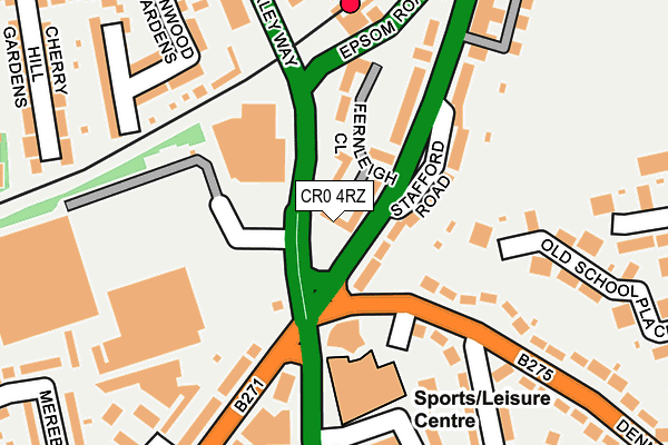 CR0 4RZ map - OS OpenMap – Local (Ordnance Survey) CR0 4RZ map - OS OpenMap – Local (Ordnance Survey)