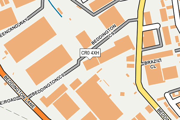CR0 4XH map - OS OpenMap – Local (Ordnance Survey) CR0 4XH map - OS OpenMap – Local (Ordnance Survey)