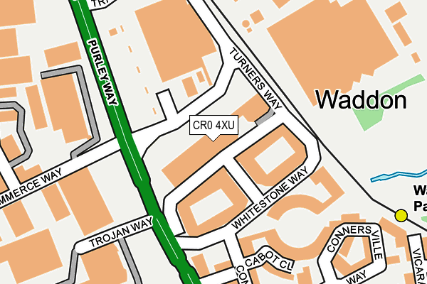 CR0 4XU map - OS OpenMap – Local (Ordnance Survey) CR0 4XU map - OS OpenMap – Local (Ordnance Survey)