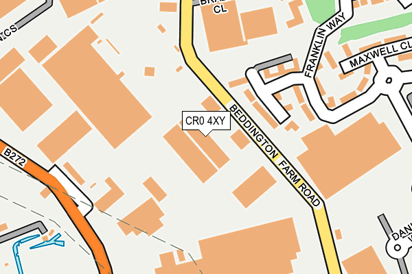 CR0 4XY map - OS OpenMap – Local (Ordnance Survey) CR0 4XY map - OS OpenMap – Local (Ordnance Survey)