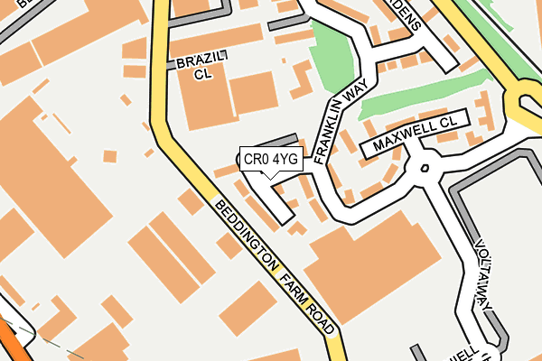 CR0 4YG map - OS OpenMap – Local (Ordnance Survey) CR0 4YG map - OS OpenMap – Local (Ordnance Survey)