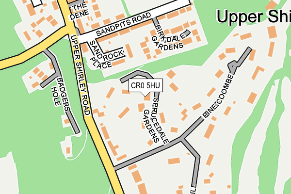CR0 5HU map - OS OpenMap – Local (Ordnance Survey) CR0 5HU map - OS OpenMap – Local (Ordnance Survey)