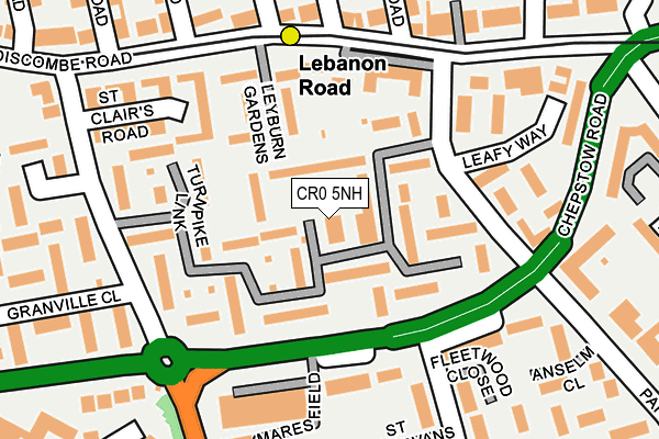 CR0 5NH map - OS OpenMap – Local (Ordnance Survey) CR0 5NH map - OS OpenMap – Local (Ordnance Survey)
