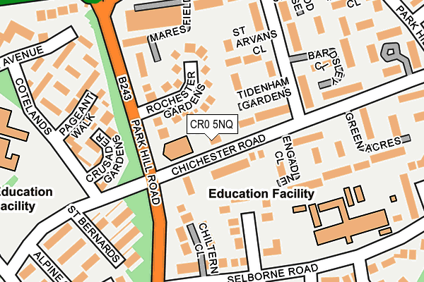 CR0 5NQ map - OS OpenMap – Local (Ordnance Survey)