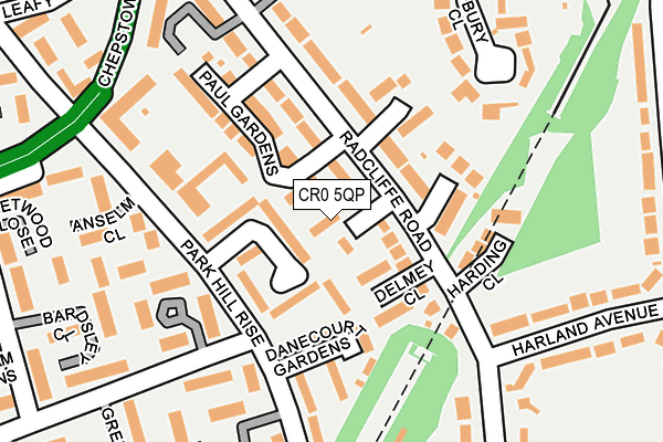 CR0 5QP map - OS OpenMap – Local (Ordnance Survey) CR0 5QP map - OS OpenMap – Local (Ordnance Survey)