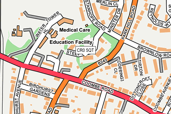 CR0 5QT map - OS OpenMap – Local (Ordnance Survey) CR0 5QT map - OS OpenMap – Local (Ordnance Survey)