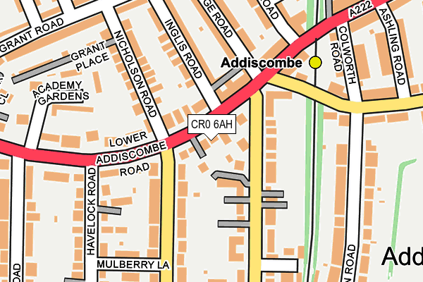 CR0 6AH map - OS OpenMap – Local (Ordnance Survey) CR0 6AH map - OS OpenMap – Local (Ordnance Survey)