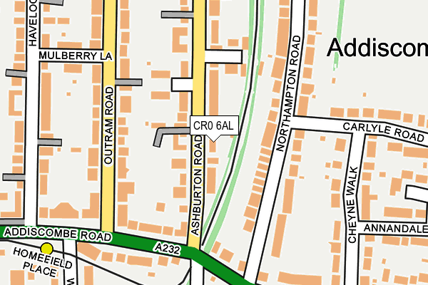 CR0 6AL map - OS OpenMap – Local (Ordnance Survey) CR0 6AL map - OS OpenMap – Local (Ordnance Survey)