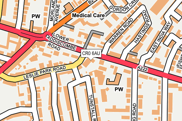CR0 6AU map - OS OpenMap – Local (Ordnance Survey) CR0 6AU map - OS OpenMap – Local (Ordnance Survey)