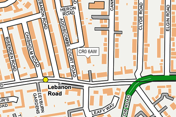 CR0 6AW map - OS OpenMap – Local (Ordnance Survey) CR0 6AW map - OS OpenMap – Local (Ordnance Survey)