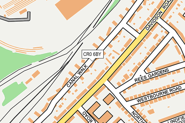 CR0 6BY map - OS OpenMap – Local (Ordnance Survey) CR0 6BY map - OS OpenMap – Local (Ordnance Survey)