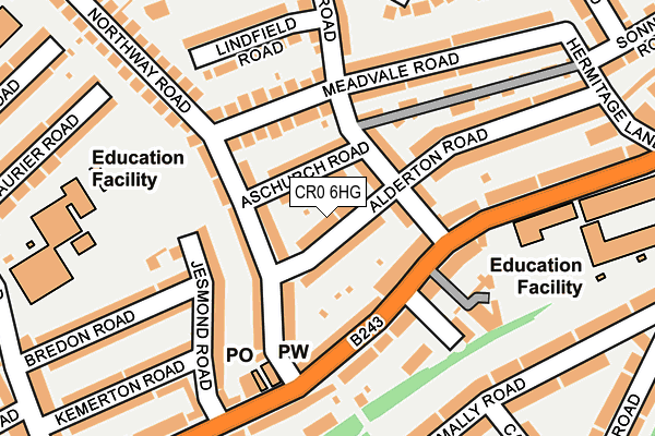 CR0 6HG map - OS OpenMap – Local (Ordnance Survey) CR0 6HG map - OS OpenMap – Local (Ordnance Survey)