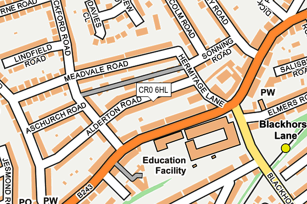 CR0 6HL map - OS OpenMap – Local (Ordnance Survey)
