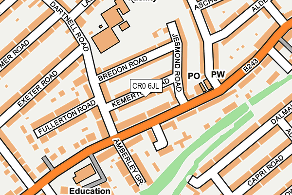 CR0 6JL map - OS OpenMap – Local (Ordnance Survey)