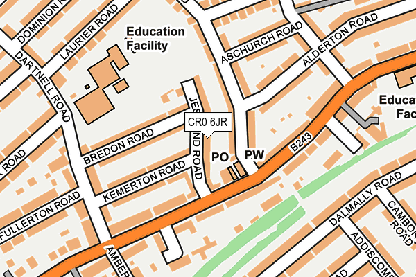 CR0 6JR map - OS OpenMap – Local (Ordnance Survey) CR0 6JR map - OS OpenMap – Local (Ordnance Survey)