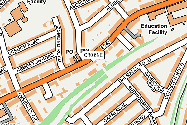 CR0 6NE map - OS OpenMap – Local (Ordnance Survey)